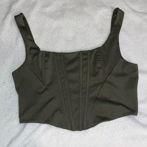 Green Corset Top